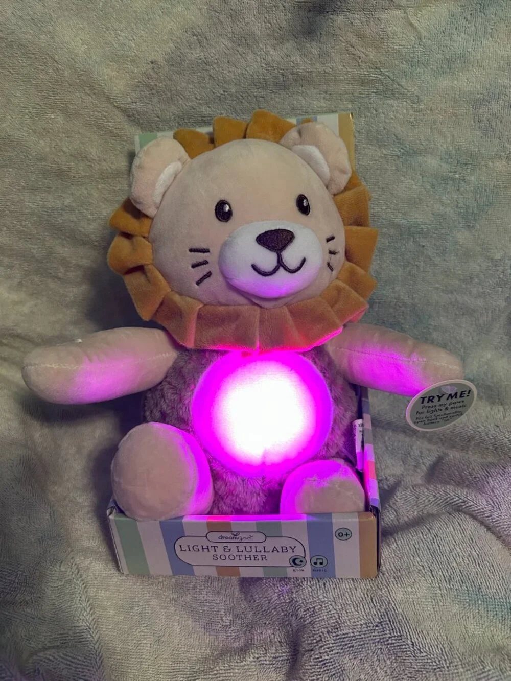 DreamGro Light & Lullaby Soother LuLu Lion NWT